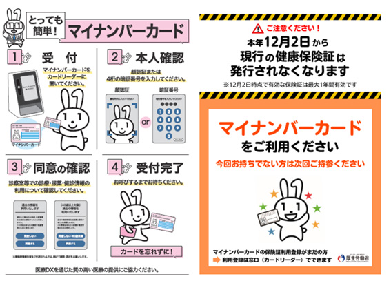 マイナンバーカードの受付の流れのご案内